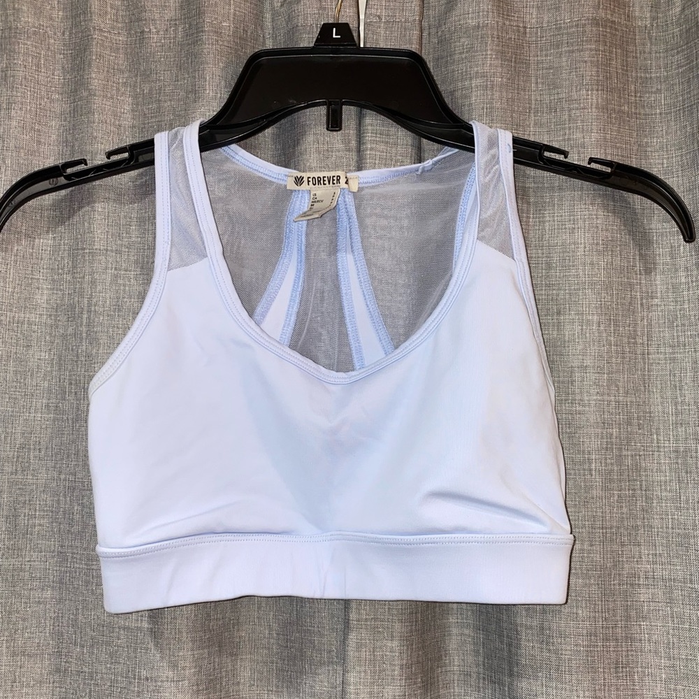 Light Blue Forever 21 Sports Bra